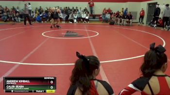 165 lbs Semifinal - Caleb Seaba, Clarion-Goldfield-Dows vs Andrew Kimball, Don Bosco