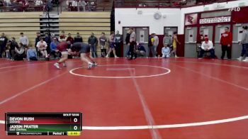 165 lbs Cons. Round 6 - Devon Rush, Kokomo vs Jaxsin Prater, East Central