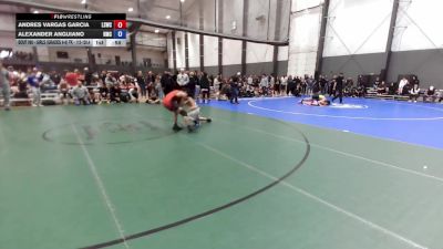 U14 FK - 120 lbs 3rd Place Match - Andres Vargas Garcia, Lake Stevens Wrestling Club vs Alexander Anguiano, Hillsboro Mat Club