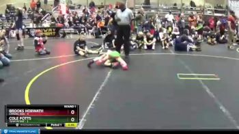 56 lbs Round 1 (4 Team) - Cole Potts, Team MYWAY vs Brooks Horwath, Cardiac Kids