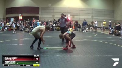 112 lbs Quarterfinals (8 Team) - Dylan Hatty, Ninja Elite vs Tom Worth, Ragin Raisins WC