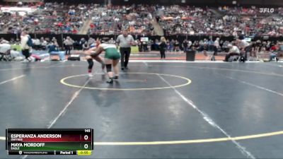 145 lbs Cons. Round 2 - Esperanza Anderson, Owyhee vs Maya Mordoff, Eagle