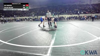 140 lbs Consi Of 4 - Jax Reeves, Checotah Matcats vs Calan Gilles, Noble Takedown Club
