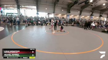 140 lbs 3rd Place Match - Lukas Weinstock, Team Xtreme Wrestling vs Michael Ramirez, Bandas Wrestling Academy