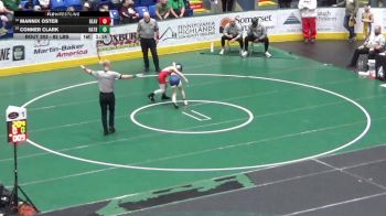 82 lbs Round Of 32 - Mannix Oster, Beaver vs Conner Clark, Hatboro Horsham
