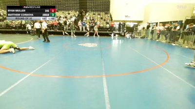 140-H lbs Round Of 32 - Ryan Muller, Savage Wrestling vs Matthew Cordova, AMERICAN MMA AND WRESTLING
