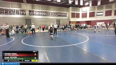 70 lbs Cons. Round 2 - Taysen Prom, Bear River Junior High vs Dane Wilson, Riverton Wolf Pack Wrestling