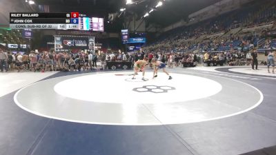 126 lbs Cons. Sub-rd Of 32 - Riley Ballard, California vs John Cox, Missouri