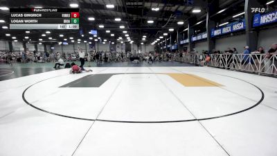 112 lbs Rr Rnd 3 - Lucas Gingrich, Funk University vs Logan Worth, Broad Axe Green