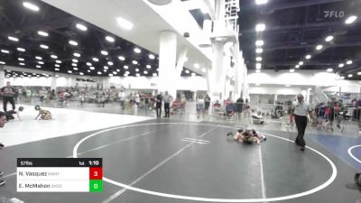 57 lbs Quarterfinal - Nathaniel Vasquez, Mantanona TC vs Easton McMahon, Shootbox