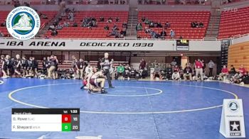 150 lbs Semifinal - Grant Rowe, Blackwell vs Finn Shepard, Arlington Martin