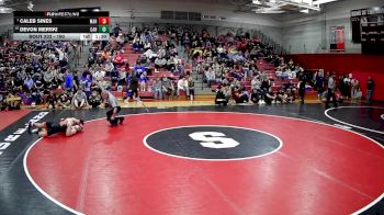 160 lbs Champ. Round 2 - Caleb Sines, Meyersdale Area Hs vs Devon Merski, Corry Area Hs