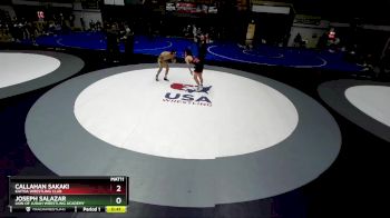 138 lbs Cons. Round 3 - Callahan Sakaki, Kaitoa Wrestling Club vs Joseph Salazar, Lion Of Judah Wrestling Academy