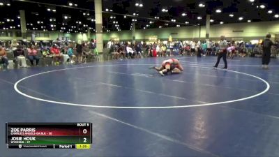 155 lbs Round 2 (8 Team) - Zoe Parris, Charlie`s Angels-GA Blk vs Josie Houk, Wyoming