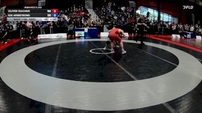 65kg Champ. Round 2 - Oliver Diachuk, Victoria Wrestling Club vs Kai Armstrong, Edmonton Wrestling Club