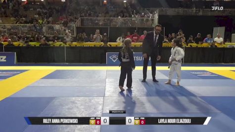 Layla Nour Eljazouli vs Riley Anna Perkowski 2025 Pan Kids Jiu-Jitsu IBJJF Championship