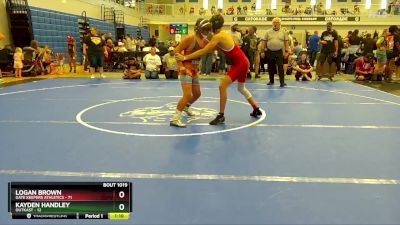 130 lbs Cons. Round 3 - Kayden Handley, OutKast vs Logan Brown, Gate Keepers Athletics