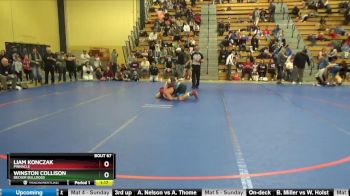 150 lbs Round 3 - Winston Collison, Becker Bulldogs vs Liam Konczak, Pinnacle