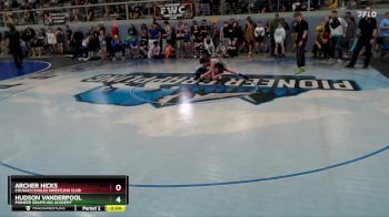 102 lbs Cons. Round 3 - Hudson Vanderpool, Pioneer Grappling Academy vs Archer Hicks, Chugach Eagles Wrestling Club