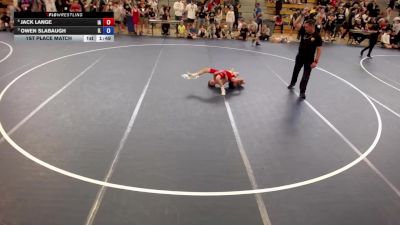 67 lbs 1st Place Match - Jack Lange, IA vs Owen Slabaugh, IL