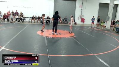 92 lbs Placement Matches (8 Team) - Cohen Reer, Ohio Scarlet vs Isaiah Neitzel, Wisconsin