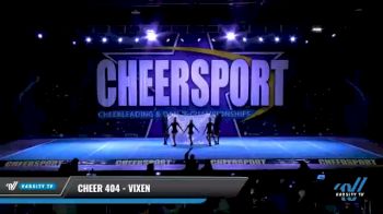 Cheer 404 - ViXen [2021 L4 Junior - D2 - Small Day 2] 2021 CHEERSPORT National Cheerleading Championship
