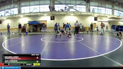 63 lbs Cons. Round 7 - Wilder Lopez, Garrett Wrestling Club vs Gus Korniak, Bulldog Premier Wrestling Club