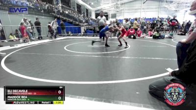 64 lbs Placement (4 Team) - Maddox Bea, Missouri Outlaws vs Eli DeCavele, East Kansas Eagles Red