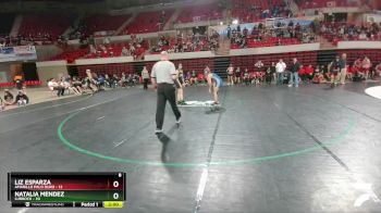 126 lbs Placement (4 Team) - Liz Esparza, Amarillo Palo Duro vs Natalia Mendez, Lubbock