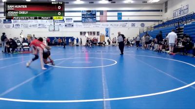 132 lbs Cons. Round 1 - Sam Hunter, Grove vs Josiah Oxely, Morrison