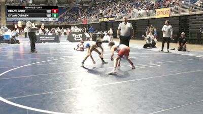 80 lbs Round Of 16 - Brady Loro, West Chester Rustin vs Dylan Dudash, West Middlesex
