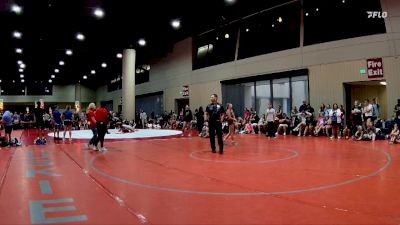 100 lbs Quarterfinals (8 Team) - Arianna Smith, AR- 15 Pink vs Cheyenne Penn, Patriot WC- White
