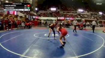 G - 110 lbs Champ. Round 2 - Ayla Marsh, Lincoln County (Eureka) Girls vs Evelyn Arciga, Lockwood Girls