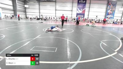 90 lbs Rr Rnd 3 - Luke Chunko, Grit Mat Club Red vs Case Bays, Indiana Outlaws Green