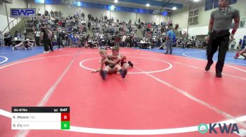 64-67 lbs Semifinal - Kutter Means, Tahlequah Wrestling Club vs Bo Ely, Warner Eagles Youth Wrestling