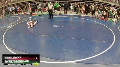 78 lbs Cons. Round 6 - Hudson Proctor, Delta Wrestling Club vs Ryland Woolstenhulme, South Summit Wrestling Club