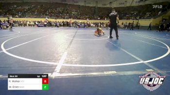 85 lbs Round Of 16 - Ryder Walker, Hinton Takedown Club vs Walker Gratz, Madill Takedown