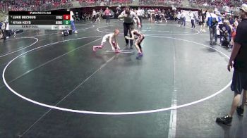 50 lbs Semifinal - Kyan Keys, Millard South Wrestling Club vs Luke Beckius, Ogallala Youth Wrestling Club