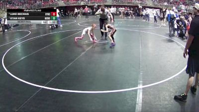 50 lbs Semifinal - Kyan Keys, Millard South Wrestling Club vs Luke Beckius, Ogallala Youth Wrestling Club