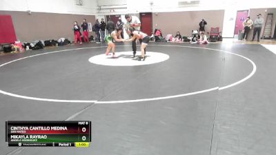 125 lbs Cons. Round 2 - Mikayla Rayrao, Angelo Rodriguez vs Cinthya Cantillo Medina, San Mateo