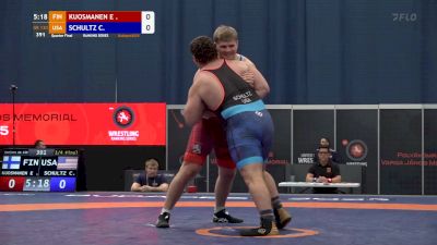 130 kg Quarterfinal - Cohlton Schultz, USA vs Elias Kuosmanen, FIN