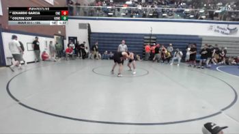 125 lbs Champ. Round 1 - Eduardo Garcia, Cougar Wrestling Club vs Colton Coy, Kimberly Bulldog Wrestling Club