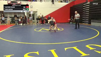 120 lbs Cons. Round 4 - Hayden Wade, Williamsburg vs Lexi Eaton, Muscatine