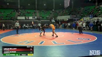 160 lbs Cons. Round 2 - Jaylin Bellamy, Sparkman vs CADEN BURGER, Grissom Hs