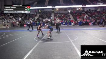 80 lbs Cons. Round 2 - Miren Neal, Bluestem vs Kenna Adkins, Slyfox