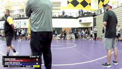 53 lbs Quarterfinal - Dane Paun, Rick Larsen Wrestling Club vs Sawyer Shultz, Midwest Xtreme Wrestling