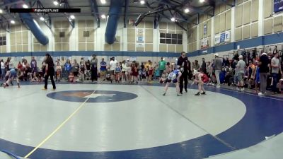 10U Boys FS - 84 lbs Champ. Round 1 - Caleb Bradley, Roncalli Wrestling Foundation vs Reid Baas, Franklin Wrestling Club