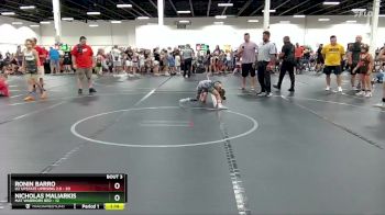 72 lbs Round 2 (4 Team) - Nicholas Maliarkis, Mat Warriors Red vs Ronin Barro, U2 Upstate Uprising 2.0