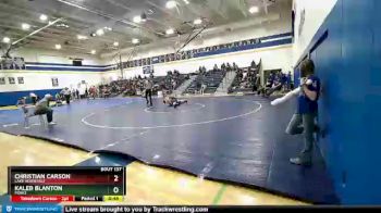 152 lbs Cons. Round 3 - Christian Carson, Lake Roosevelt vs Kaleb Blanton, Forks