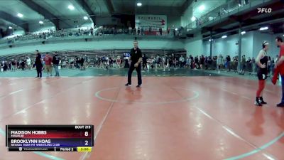 136 lbs Quarterfinal - Madison Hobbs, Missouri vs Brooklynn Hoag, Nevada Tiger Pit Wrestling Club